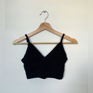 Brandy Melville Cross Black Cropped Tank